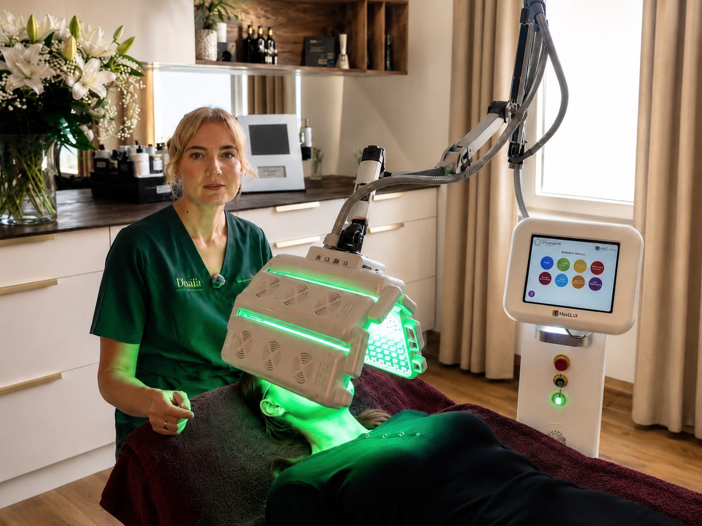 Medyczna lampa LED MediLux w&nbsp;Dhalia Day Spa Pabianice
