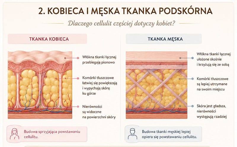 Dlaczego mężczyźni dużo rzadziej mają cellulit?